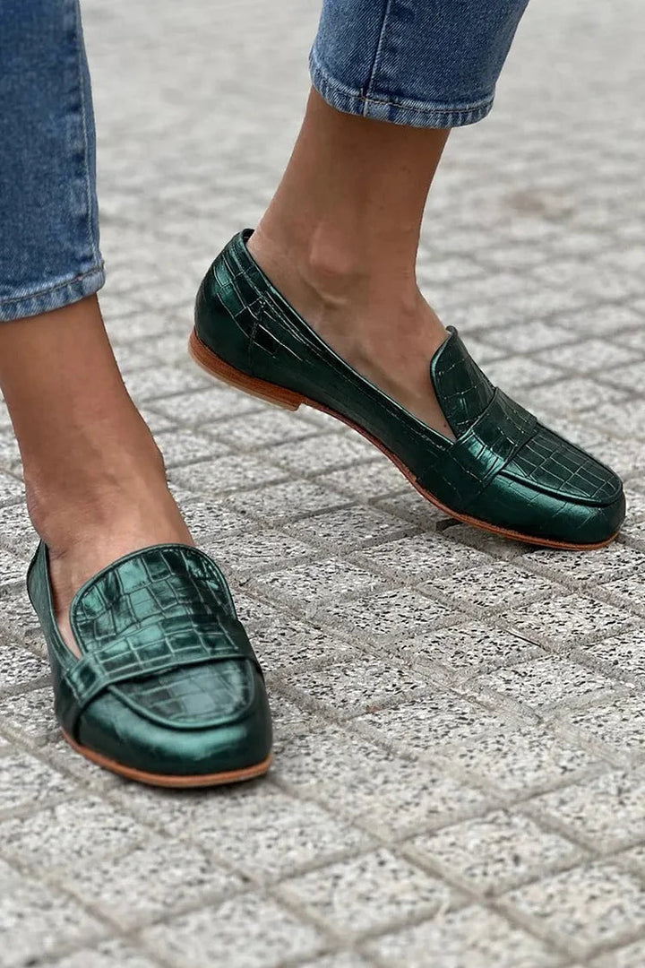 Salsabill | Crocodile Effect Loafer