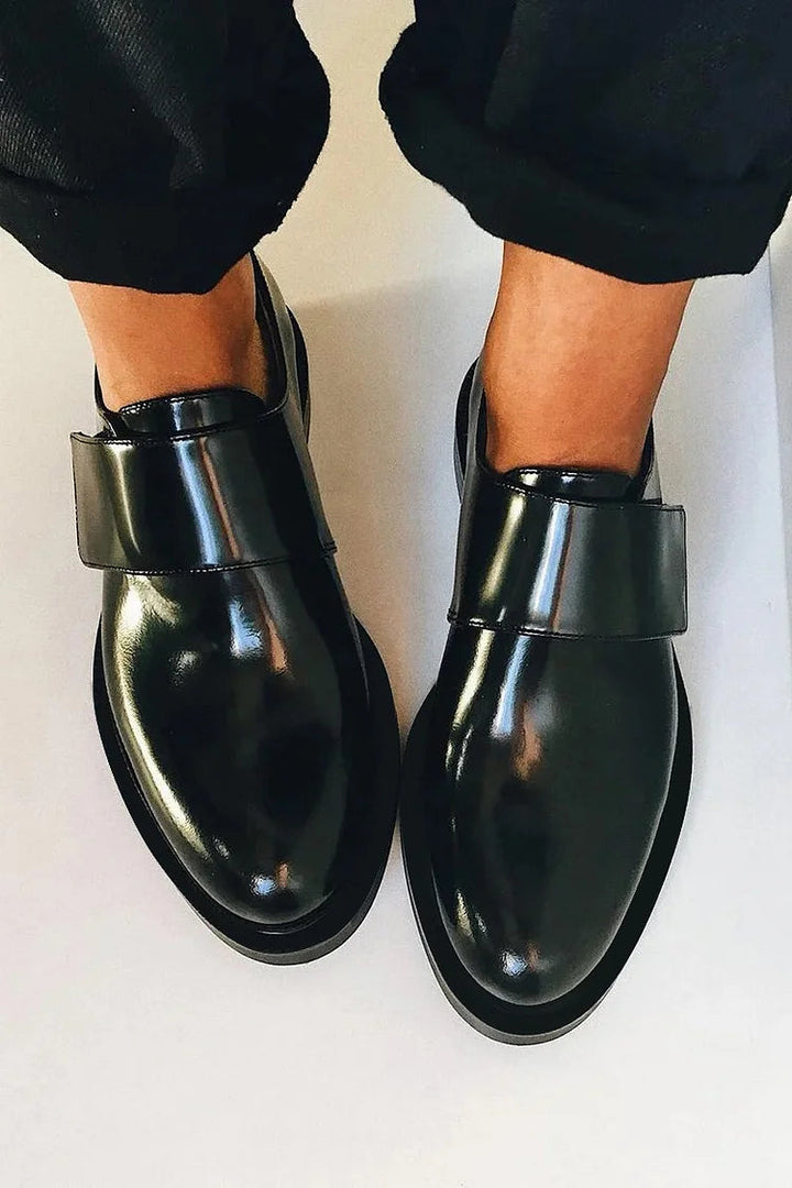 Asma | Polished Strap Loafers