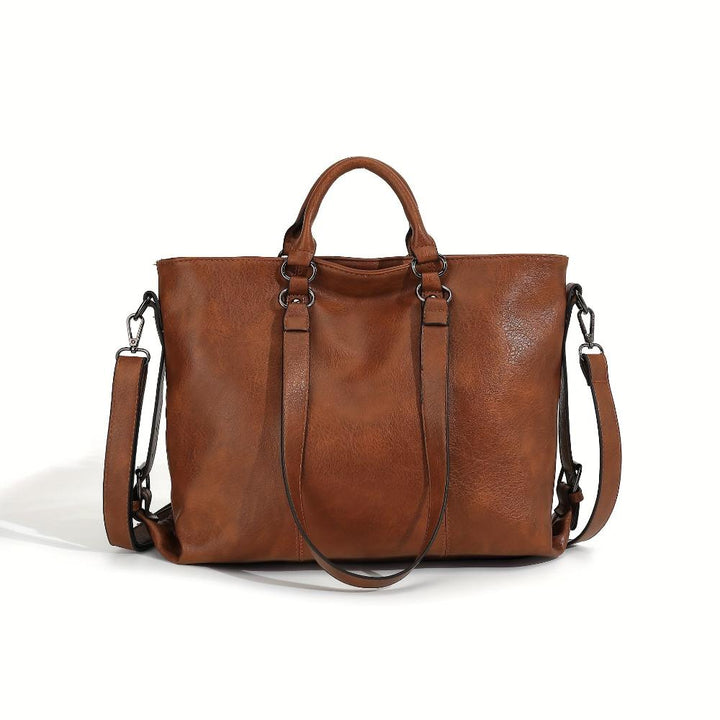 Rania | Classic Leather Tote Bag
