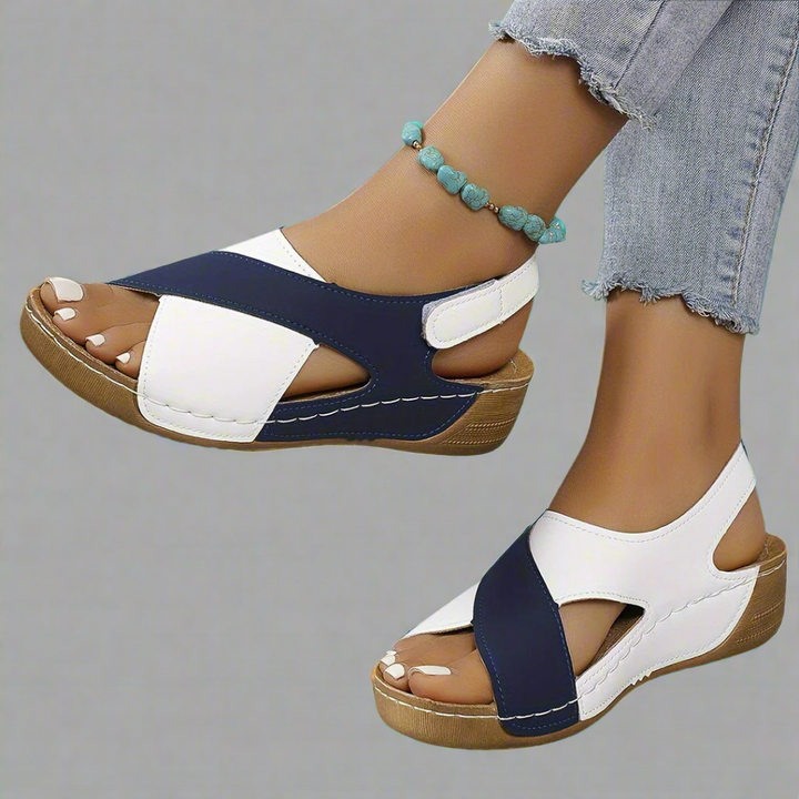 Dalia | Colorblock Slingback Sandals