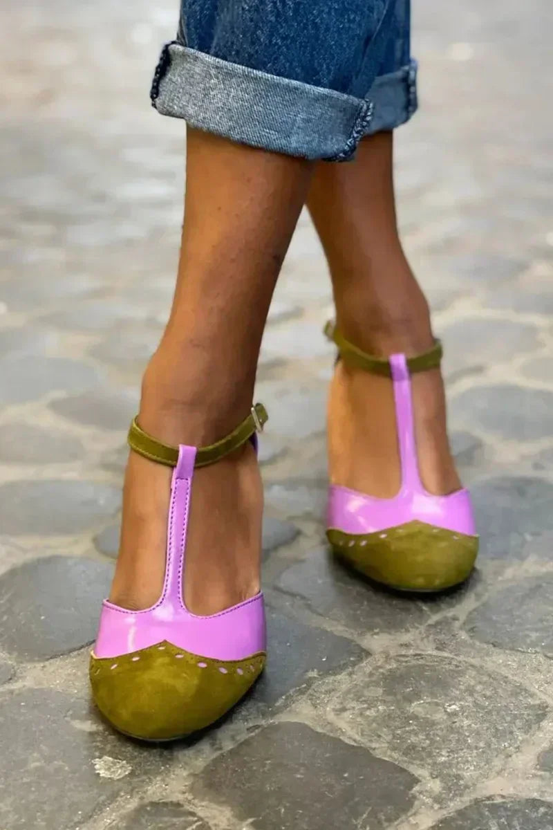 Safa | Closed Sandal With T-Bar Strap