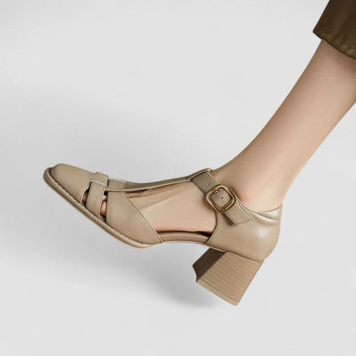 Dalal | Orthopedic T-Strap Block Heels