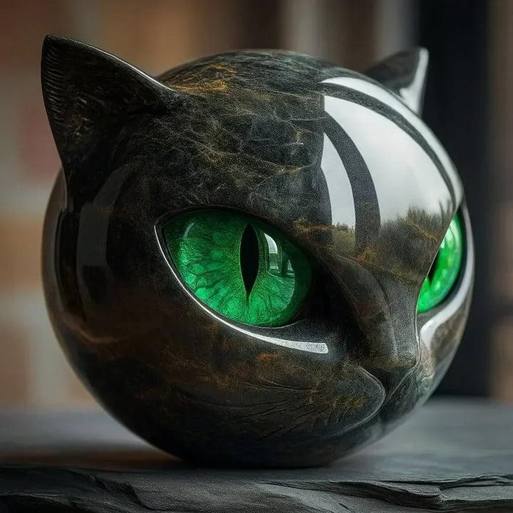 Midnight Cat Head | Decorative Sculpture