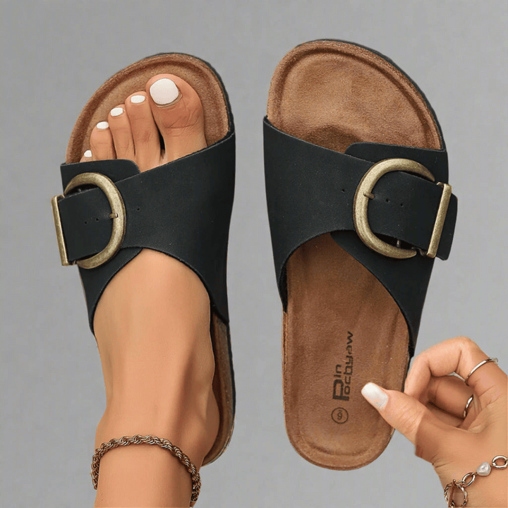 Haya | Buckle Slide Sandals