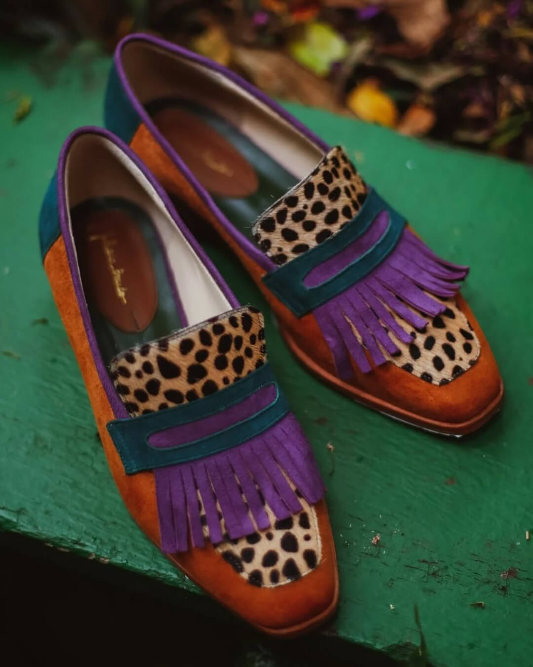 Layan | Loafer With Fringes And Animal Print