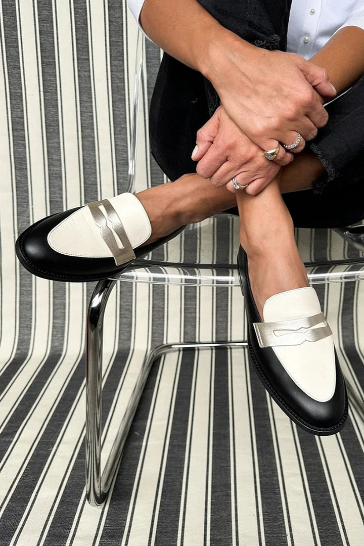 Jannah | Monochrome Classic Loafers