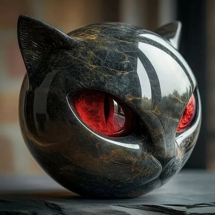 Midnight Cat Head | Decorative Sculpture