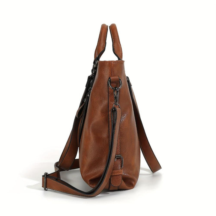 Rania | Classic Leather Tote Bag