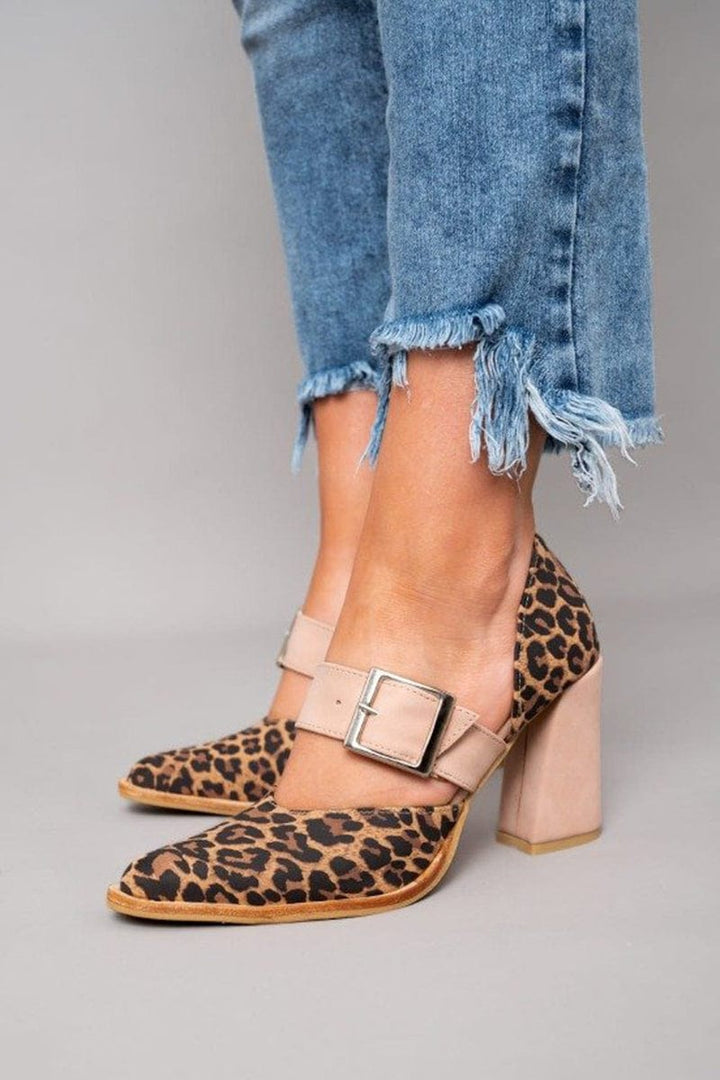 Salma | Leopard Suede Heels