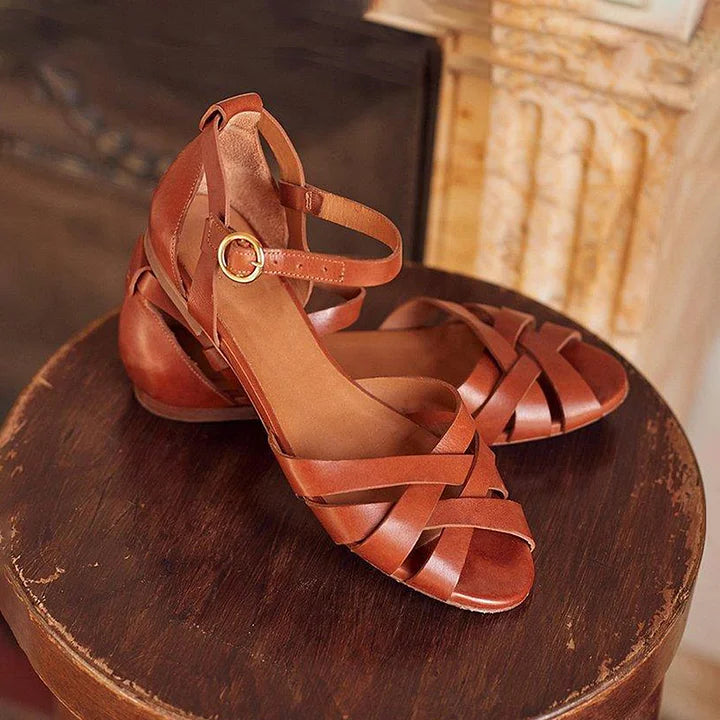 Shahd | Strappy Flat Sandals