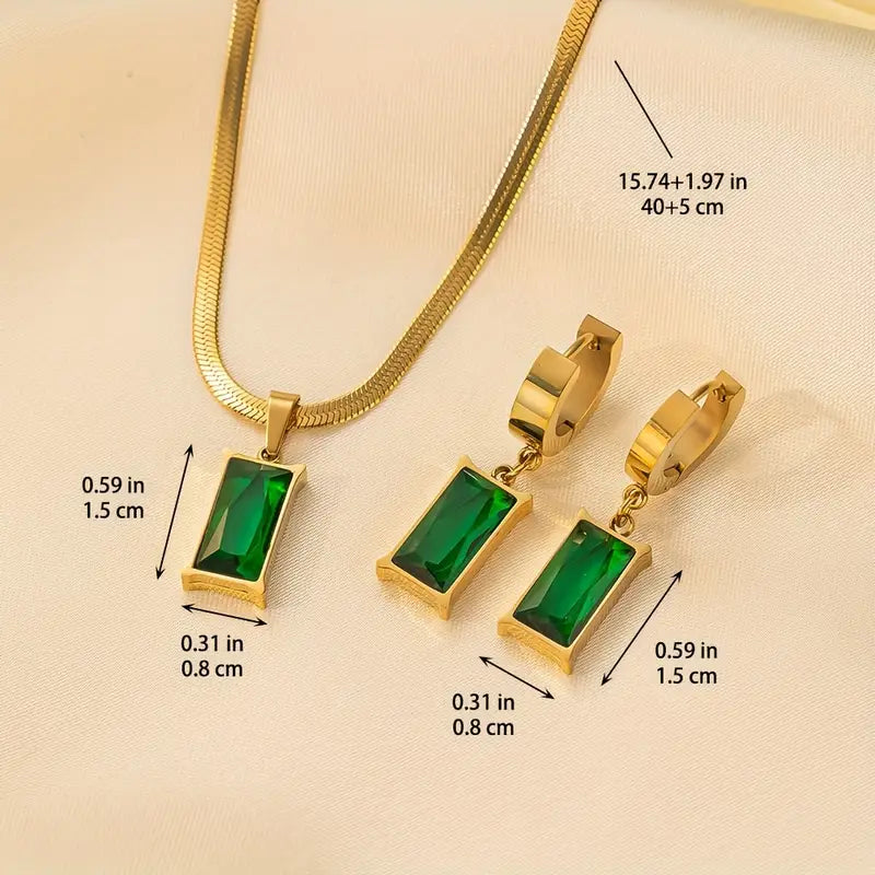 Emerald Signature | Gold Jewellery Set