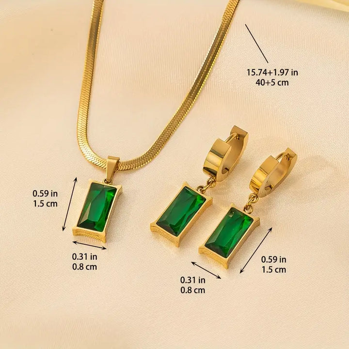 Emerald Signature | Gold Jewellery Set