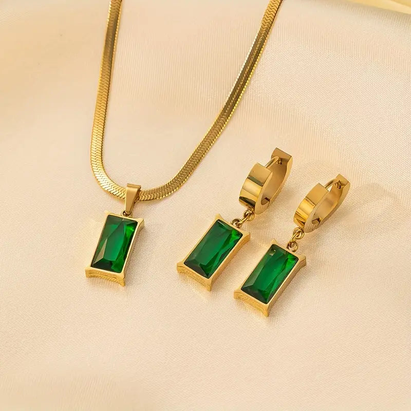 Emerald Signature | Gold Jewellery Set