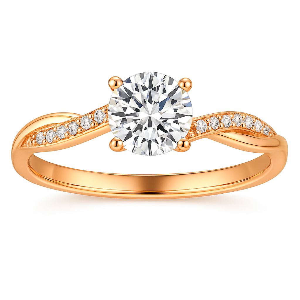 Radiant Solitaire | Gold Ring