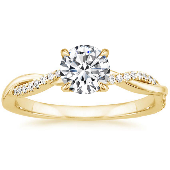 Radiant Solitaire | Gold Ring