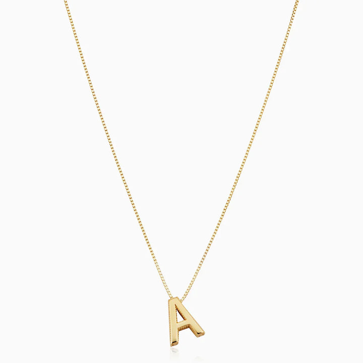 Minimal Initial | Gold Letter Necklace