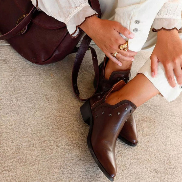 Marwa | Western Boots With Studs