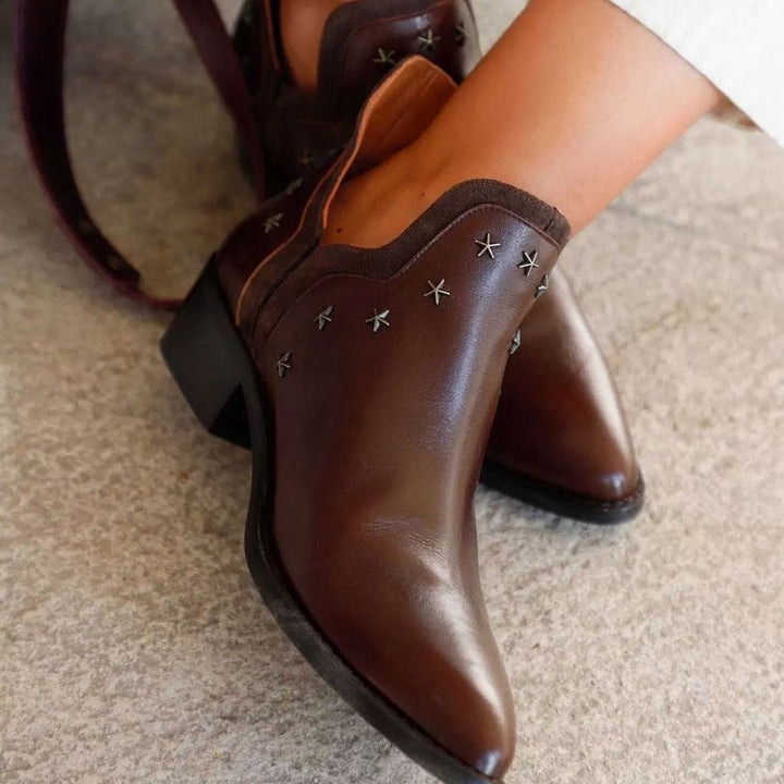 Marwa | Western Boots With Studs