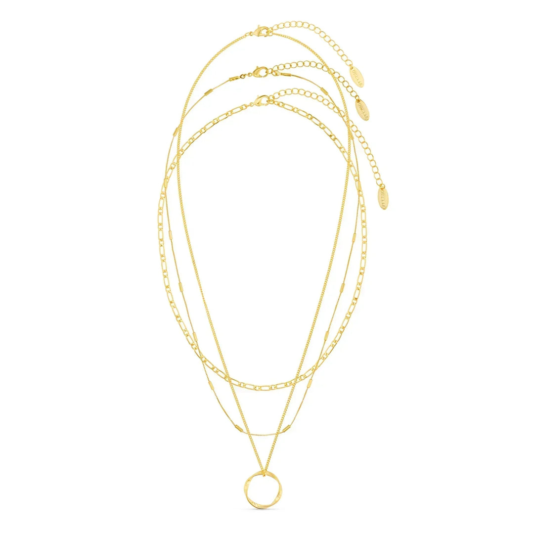 Open Circle | Gold Layered Necklace