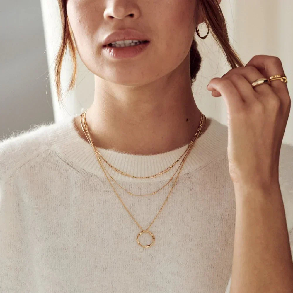 Open Circle | Gold Layered Necklace