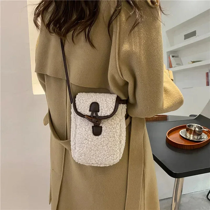 Salma | Faux Fur Phone Crossbody Bag