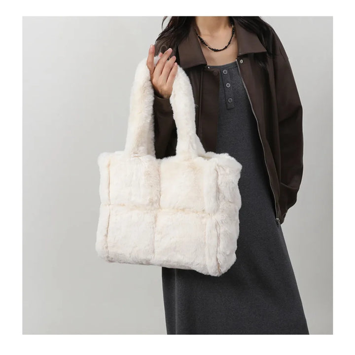Asma | Faux Fur Shopper Tote