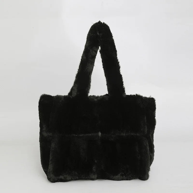 Asma | Faux Fur Shopper Tote