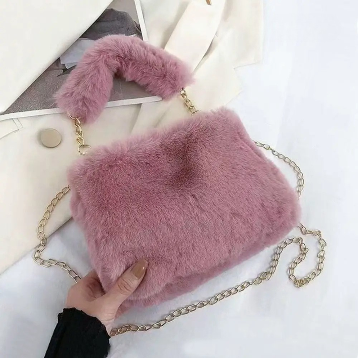 Rania | Plush Chain Shoulder Bag