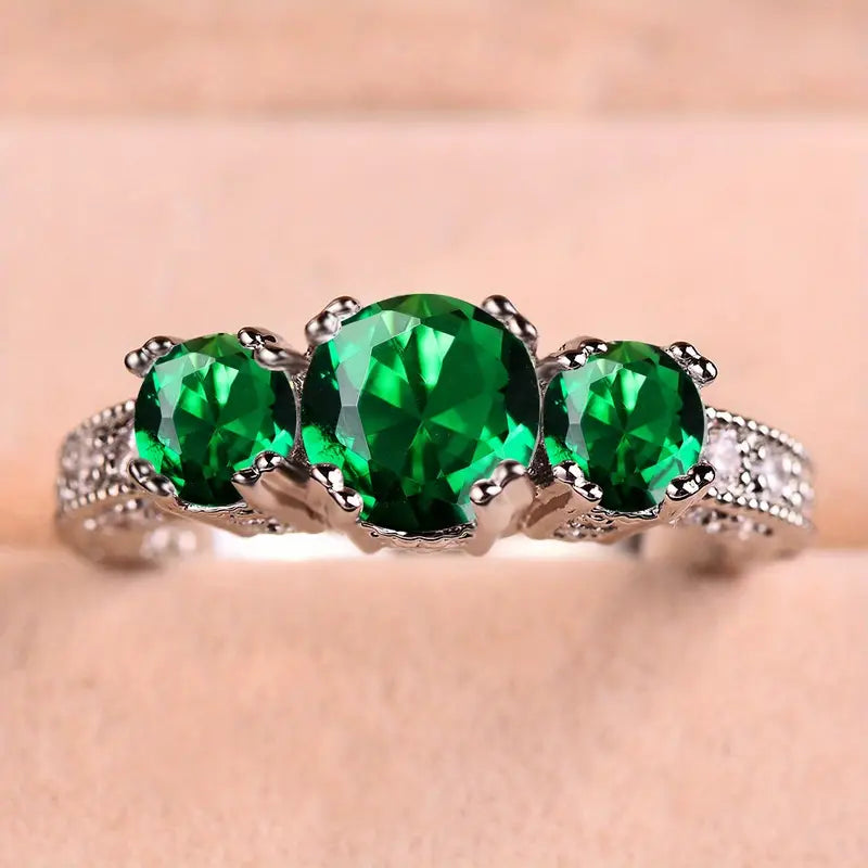 Bushra Emerald Ring