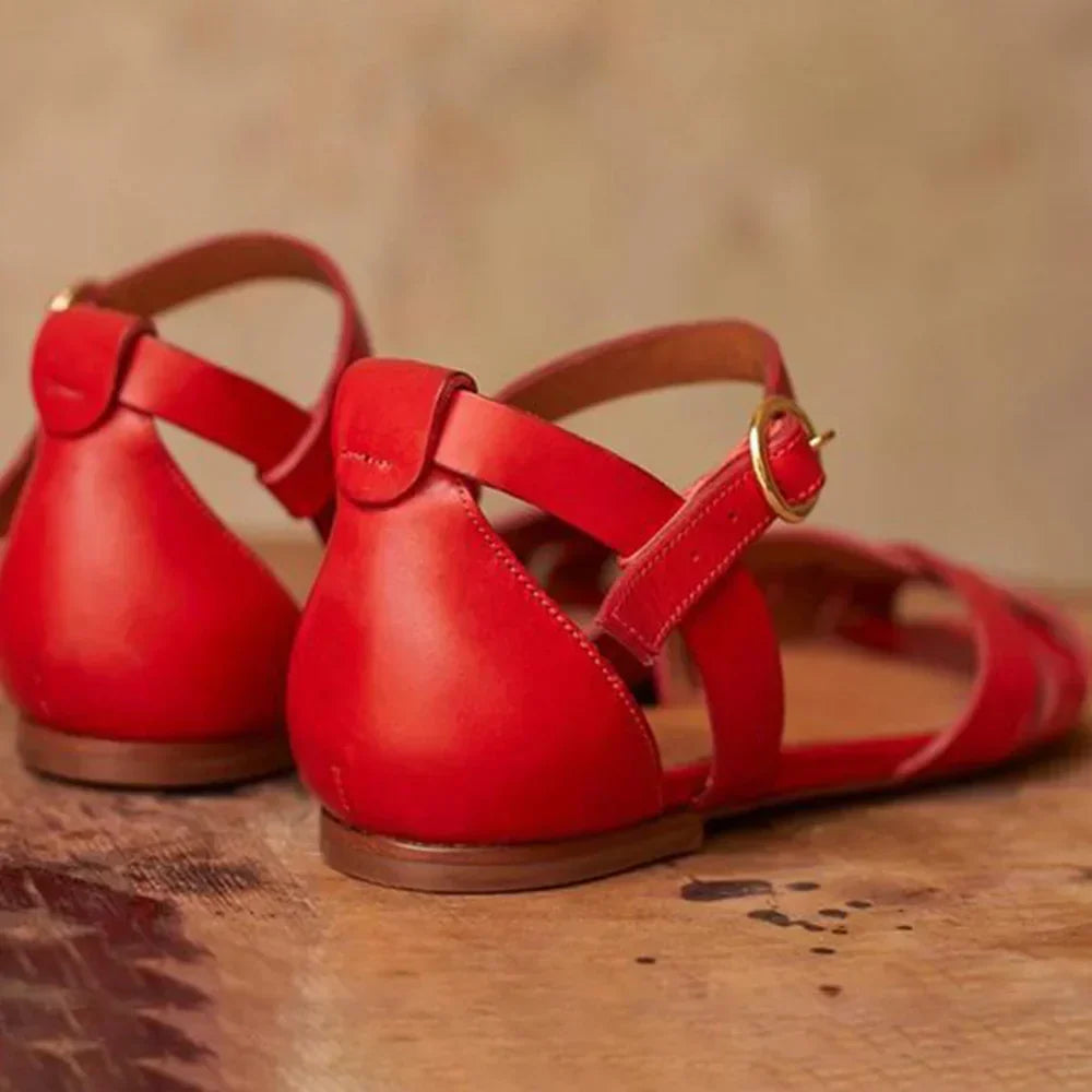 Shahd | Strappy Flat Sandals