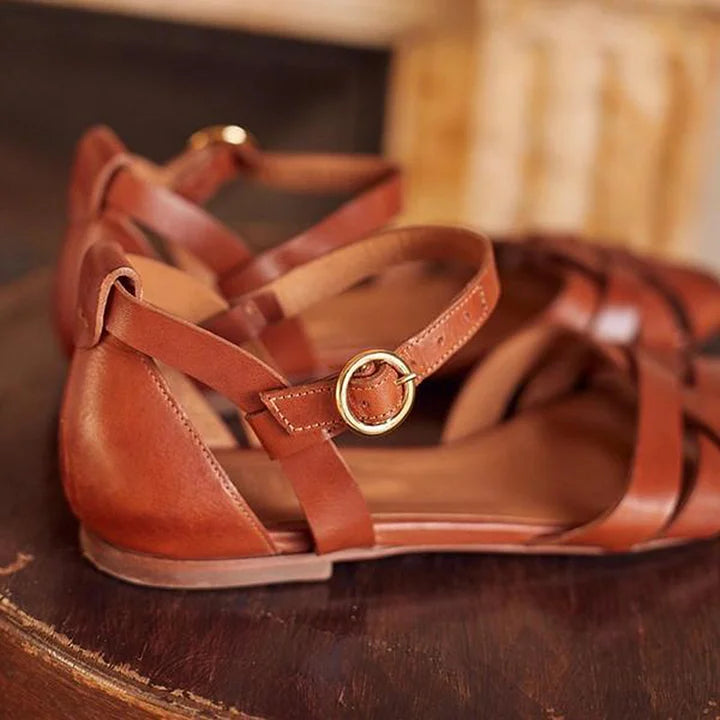 Shahd | Strappy Flat Sandals
