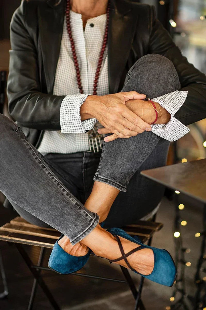 Roula | Elegant Strap Mid-Heels