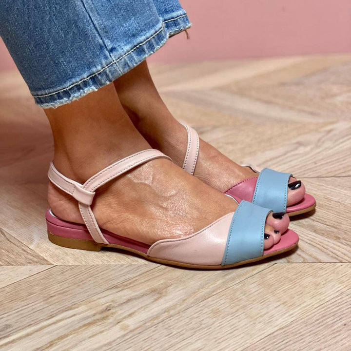 Zahra | Color Block Flats