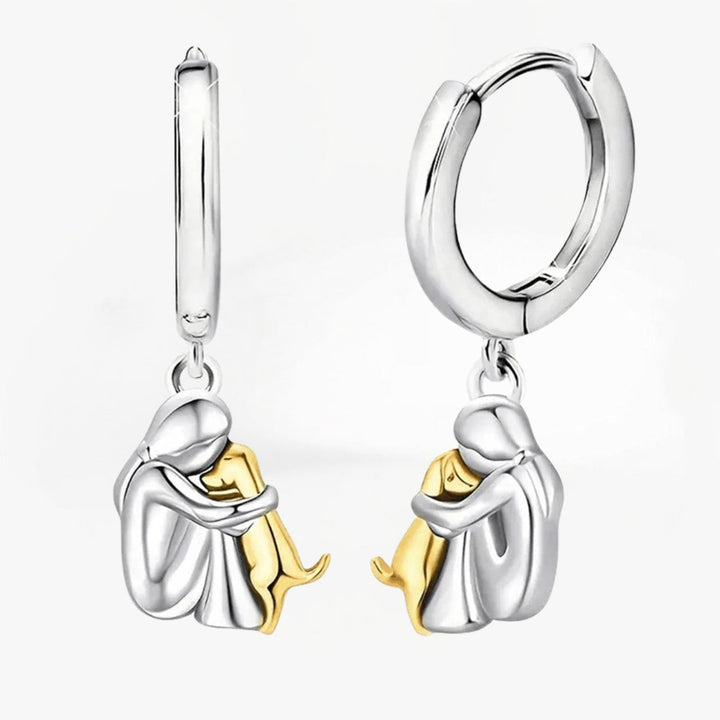 Amina & Layla | Dog Embrace Earrings